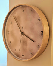 Load image into Gallery viewer, Cream Beige Wood Designer wall clock