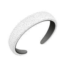 Load image into Gallery viewer, White and Dots Leather Headband