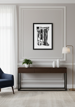 Load image into Gallery viewer, Black Abstract Framed matte paper Art