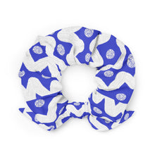 Load image into Gallery viewer, Blue and white Recycled Scrunchie