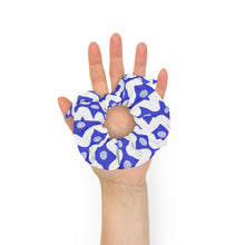 Load image into Gallery viewer, Blue and white Recycled Scrunchie