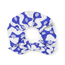 Load image into Gallery viewer, Blue and white Recycled Scrunchie