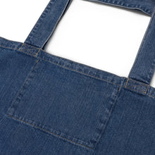Load image into Gallery viewer, Butterflies Organic denim tote bag