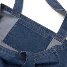 Load image into Gallery viewer, Butterflies Organic denim tote bag