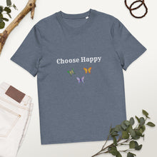 Load image into Gallery viewer, Choose Happy Women's organic cotton t-shirt