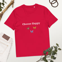 Load image into Gallery viewer, Choose Happy Women's organic cotton t-shirt