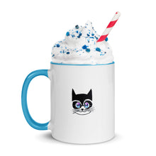 Load image into Gallery viewer, Ninja Kitten Mug with Color Inside