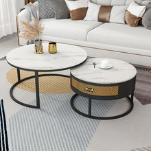 Load image into Gallery viewer, Italian modern living room double coffee table OUT OF STOCK