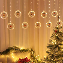 Load image into Gallery viewer, Navidad 2021 Home Decor Christmas Round Curtain Light String OUT OF STOCK