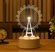 Load image into Gallery viewer, 3D Lamp Acrylic USB LED Night Lights Neon Sign Lamp OUTOF STOCK