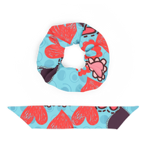 Load image into Gallery viewer, Hearts Eco Scrunchie