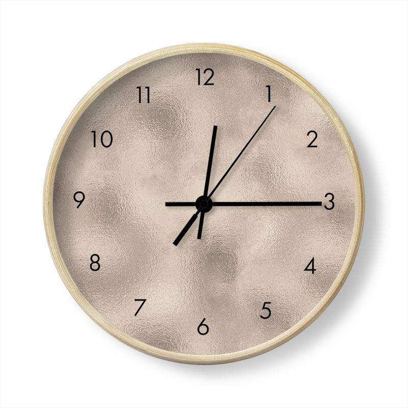 Cream beige designer wall clock