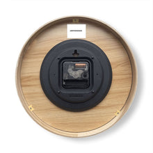 Load image into Gallery viewer, Cream Beige Wood Designer wall clock
