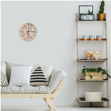 Load image into Gallery viewer, Cream Beige Wood Designer wall clock
