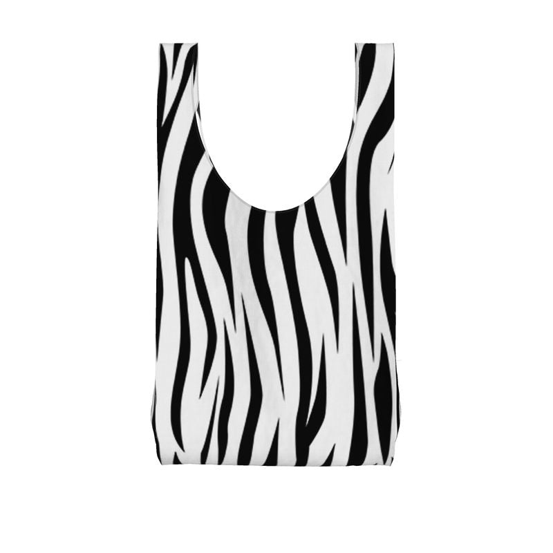 Black and white parachute shopping  bag