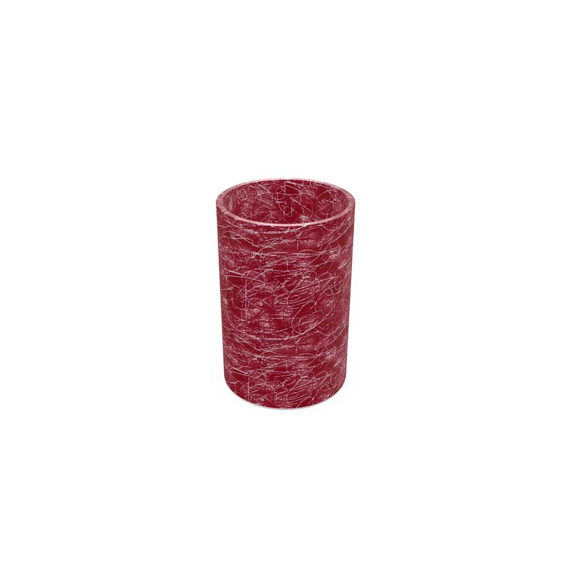Red Abstract Designer Glass Vase