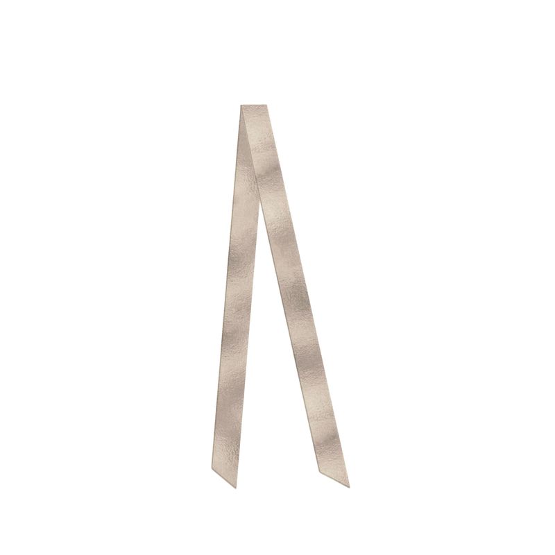 Metalic effect Cream Pure Silk Hair Scarf
