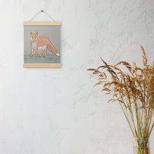 Load image into Gallery viewer, &quot;A Fox&quot; Poster with hangers
