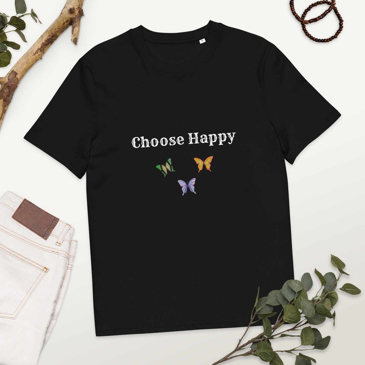 Choose Happy Women's organic cotton t-shirt