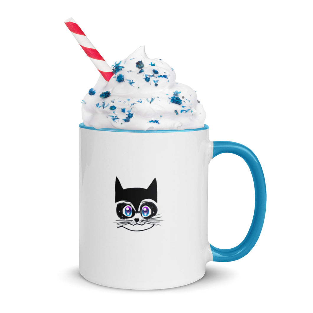 Ninja Kitten Mug with Color Inside