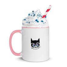 Load image into Gallery viewer, Ninja Kitten Mug with Color Inside
