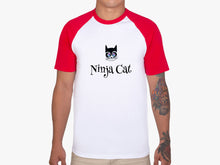 Load image into Gallery viewer, Ninja Cat Unisex baseball t-shirt
