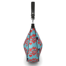 Load image into Gallery viewer, Hearts Curve Hobo  Designer Bag
