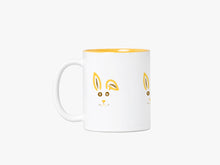 Load image into Gallery viewer, Funny Bunny White ceramic mugs with coloured inside | 350 ml
