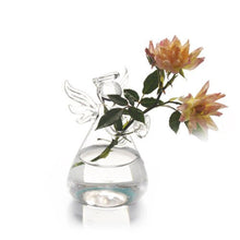 Load image into Gallery viewer, Glass Angel Shape Flower Plant Hanging Vase
