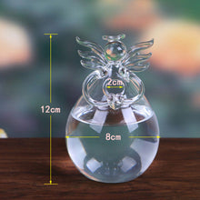 Load image into Gallery viewer, Glass Angel Shape Flower Plant Hanging Vase
