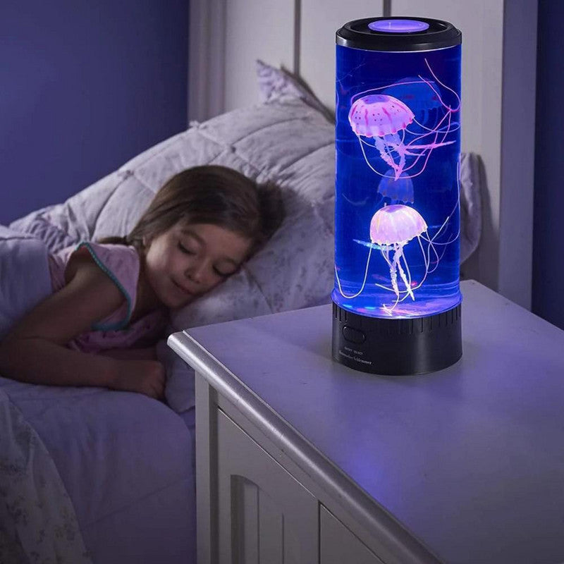 USB   Powered   Led   Jellyfish   Lamp   Children's   Night   Light   Decor