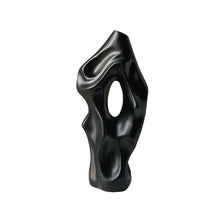 Load image into Gallery viewer, Abstract sculpture vase in black/white
