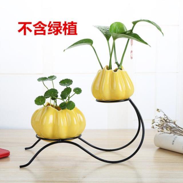 Ceramic and iron flowerpot vase OUT OF STOCK