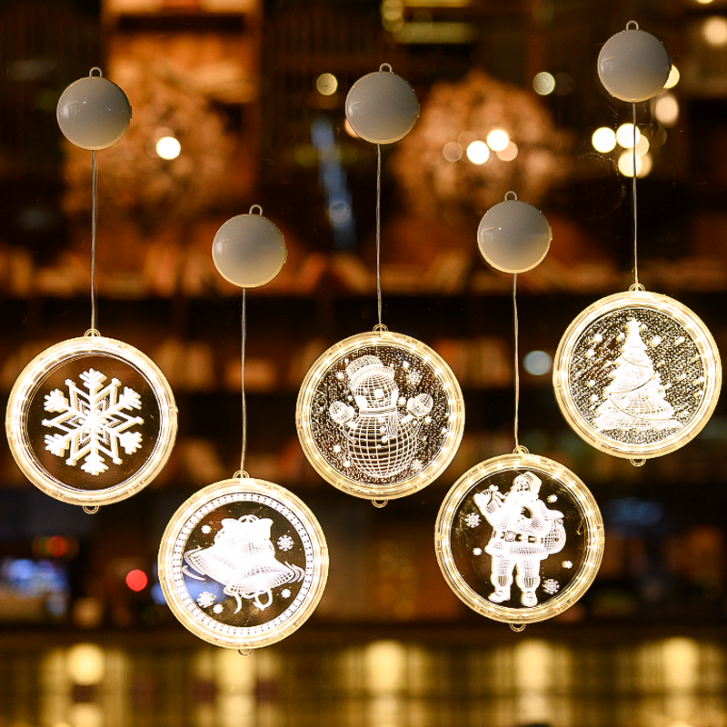 Christmas ornament scene arrangement storefront shop originality Small Pendant display window christmas tree Pendant atmosphere Dress up