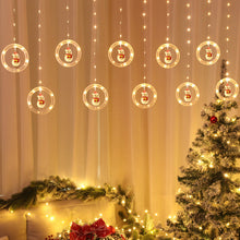 Load image into Gallery viewer, Navidad   2021   Home   Decor   Christmas   Round   Curtain   Light   String
