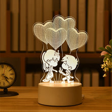 Load image into Gallery viewer, 3D Lamp Acrylic USB LED Night Lights Neon Sign Lamp
