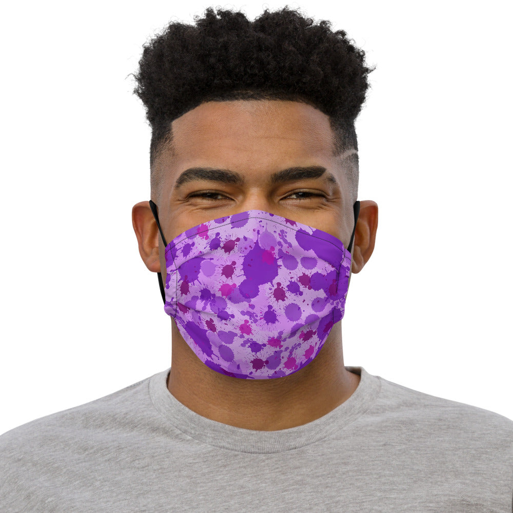 Premium face mask - Violet drops