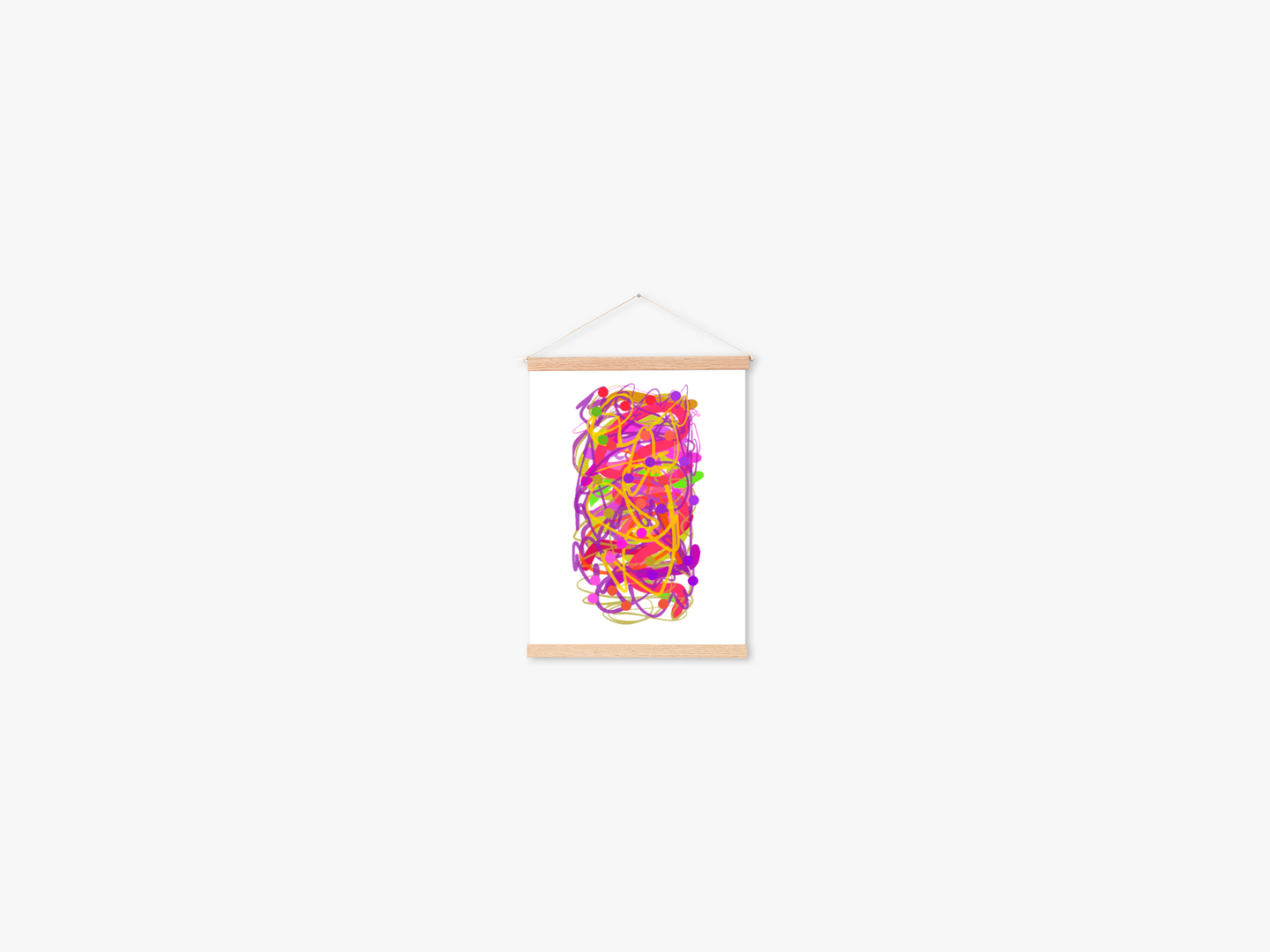Abstract Colour Splash Recycled paper poster with hangers SOLD OUT
