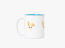 Load image into Gallery viewer, Funny Bunny White ceramic mugs with coloured inside | 350 ml
